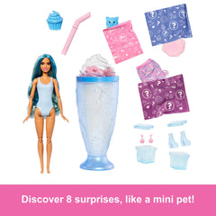 Barbie Pop Reveal Sweet Treat Series Doll & Accessories Set, Cool Cupcake Fashion Doll & Pet