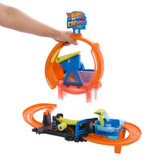 Hot Wheels City Méga Looping Station de Lavage