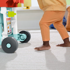 Fisher-Price Ríe y Aprende Andadera para Bebés Carro de Snacks 4 en 1