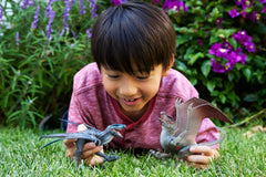 Jurassic World Rebirth Mutadon Destruction Pack, 2 Dinosaur Toys, Damage & Wing Flap Features
