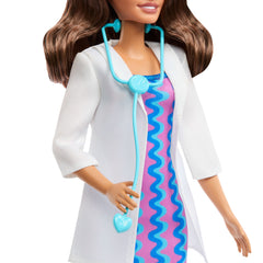 Barbie Profissões Boneca Doutora com Vestido Azul