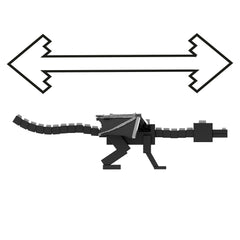 Minecraft Dragon's Breath Attack Ender Dragon Action Figure With 10 Discs, 20-inch Wingspan