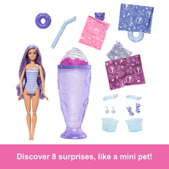 Barbie Pop Reveal Treat Series Doll & Accessories Set, 8 Surprises Include Pet
