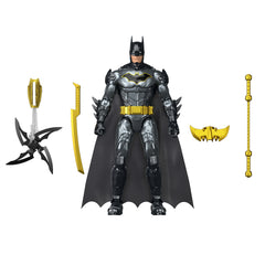 DC Crime Crusher Batman Action Figure, 25 Plus Phrases & Sounds, Articulation, 4 Weapons