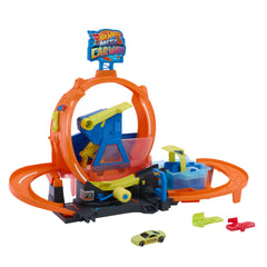 Hot Wheels City Méga Looping Station de Lavage