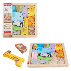 Fisher-Price Juguete para Bebés Rompecabezas Zoológico de Madera