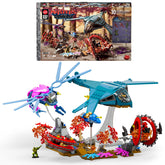 Mattel Brick Shop Masters Of The Universe Eternia Flight Fight Building Toy Kit (411 Pieces), For Collectors