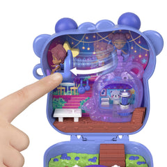 Polly Pocket Conjunto de Brinquedo Compacto Ursinhos Abraço de Amora Azul