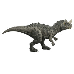 Jurassic World Wild Roar Ceratosaurus Dinosaur Action Figure Toy, Attack, Light & Sound, Scan Code