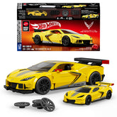 Mattel Brick Shop Hot Wheels ’20 Corvette C8.R Building Toy Kit (261 Pieces), For Collectors