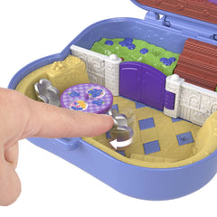 Polly Pocket Conjunto de Brinquedo Compacto Ursinhos Abraço de Amora Azul