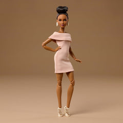 Barbie-Barbie Basics Modèle 08-Poupée Brune Avec Robe Brune