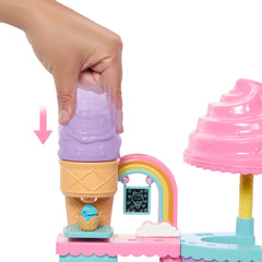 Barbie Club Chelsea Ice Cream Shop Playset With Chelsea Doll, 2 Dough Colors, And Accessories