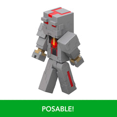 Minecraft ProtectorS Firework Launcher Action Figure & Accessories Set, 3.25-Inch Scale Collectible