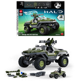 Mattel Brick Shop Hot Wheels Halo UNSC M12 Warthog Building Toy Kit