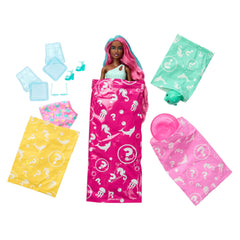 Barbie Pop Reveal Doll & Accessories, Sea Slushy Series Fashion Doll, Pet, Slime & Color Change