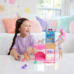 Barbie Profissões Conjunto de Brinquedo Veterinária com Animais de Estimação e Acessórios