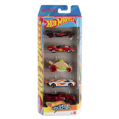 Hot Wheels Let's Race 5-Pack, Set Of 5 1:64 Scale Die-Cast Toy Race Cars From The Netflix Series