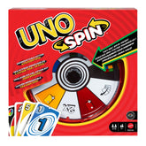 UNO Spin Card Game For Kid, Adult & Family Nights, Classic Play With Spinner