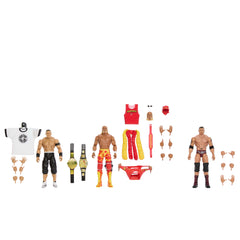 WWE Elite Hulk Hogan John Cena Batista Action Figures, 6-Inch Collectible Set With Articulation & Accessories