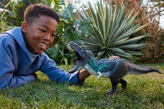 Jurassic World Muscle Madness Tyrannosaurus Rex Action Figure, T-Rex With Grow Feature & Roar
