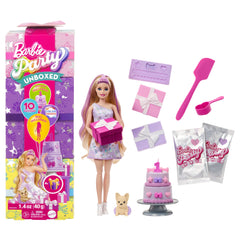Barbie Party Unboxed Muñeca Fiesta de Mascotas Vestido Azul