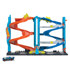 Hot Wheels City-Tour Spirale Transformable-Coffret, 1 Voiture Incluse