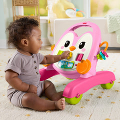 Fisher-Price Andadera para Bebés Andadera Musical Pingüino Rosa
