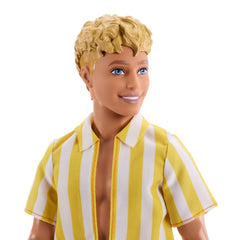 Barbie Fashionistas Style Ken Doll #252 in Orange And Yellow Polka-Dot Shorts, Yellow And White Striped Shirt, Blond Hair