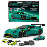 Mattel Brick Shop Hot Wheels ’24 Aston Martin Vantage Gt3 Building Toy Kit (793 Pieces), For Collectors