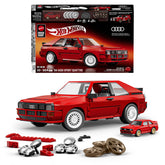 Mattel Brick Shop Hot Wheels ’84 Audi Sport Quattro Building Toy Kit (864 Pieces), For Collectors