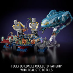 Mattel Brick Shop Masters Of The Universe Attack Of The Collector Building Toy Kit (593 Pieces), For Collectors