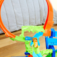 Hot Wheels Stunt Tracks Pista de Brinquedo Choque Multi-Aéreo