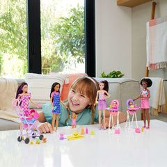 Barbie Skipper Babysitters Inc. Playset With Skipper Doll, Baby Doll, Stroller & 7 Accessories