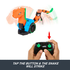 Hot Wheels Let's Race Slither ‘n Strike RC & 1 Toy Car, Battery-Powered Remote-Control Vehicle