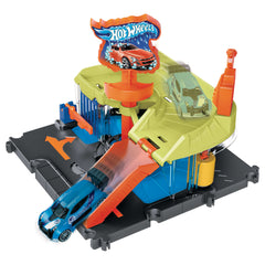 Hot Wheels City Pista de Brinquedo Lava-rápido da Cidade