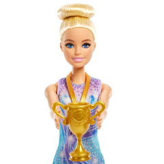 Barbie Ice Skating Doll With Spinning Platform And 5 Themed Accessories