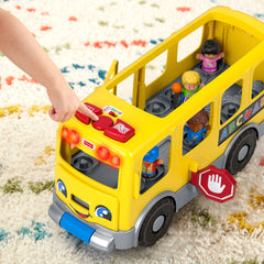 Little People Brinquedo para Bebês Caminhão Escolar Fazendo Novos Amigos