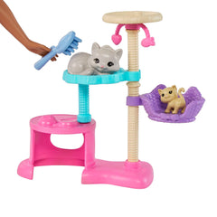 Barbie Kitty Condo Doll And Pets With Accessories, Toy For 3 Year Olds & Up