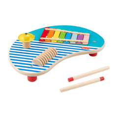 Fisher-Price Table Musicale en Bois, Percussions, 3Éléments en Bois
