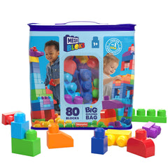 Mega Bloks Grand Sac de Construction Avec 80 Briques
