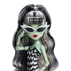 Monster High-Poupée Frankie Stein Barbie-Maillot de Bain et Robe Noire