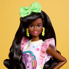 Barbie Doll, Curly Black Hair, 80s Slumber Party, Barbie Rewind
