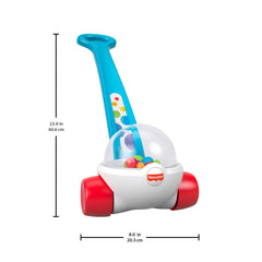 Fisher-Price Corn Popper Blue Push-Along Toy For Baby & Toddlers, 2 Pieces