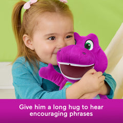 Fisher-Price Barney's World Heart Glow Barney Plush Toy With Music & Lights For Toddlers & Kids, Multilanguage Version