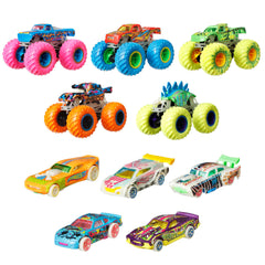 Hot Wheels Monster Trucks Coffret 10 Véhicules Phosphorescents