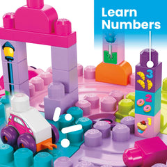 MEGA BLOKS First Builders Build ‘n Learn Table Block Toy With Storage (30 Pieces) For Toddler