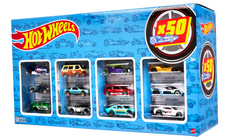 Hot Wheels Cars, Set Of 50 Toy Cars, Trucks & Aircraft in 1:64 Scale