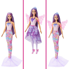 Barbie Fantasía Boneca Looks Fada e Sereia