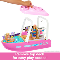 Barbie Dream Boat Playset With Pool, Slide And 20+ Accessories